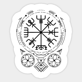 Vegvisir - The Viking Compass | Norse Pagan Symbol Sticker